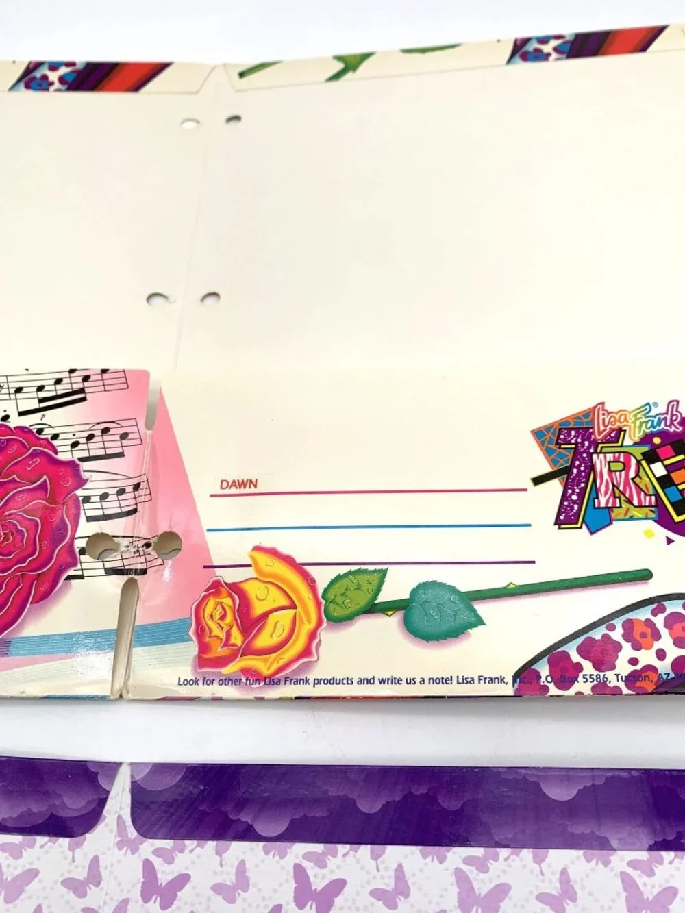 Lisa Frank Pocket Folders Leopard Unicorn Polar Bear 2014 Vintage 90s Roses READ